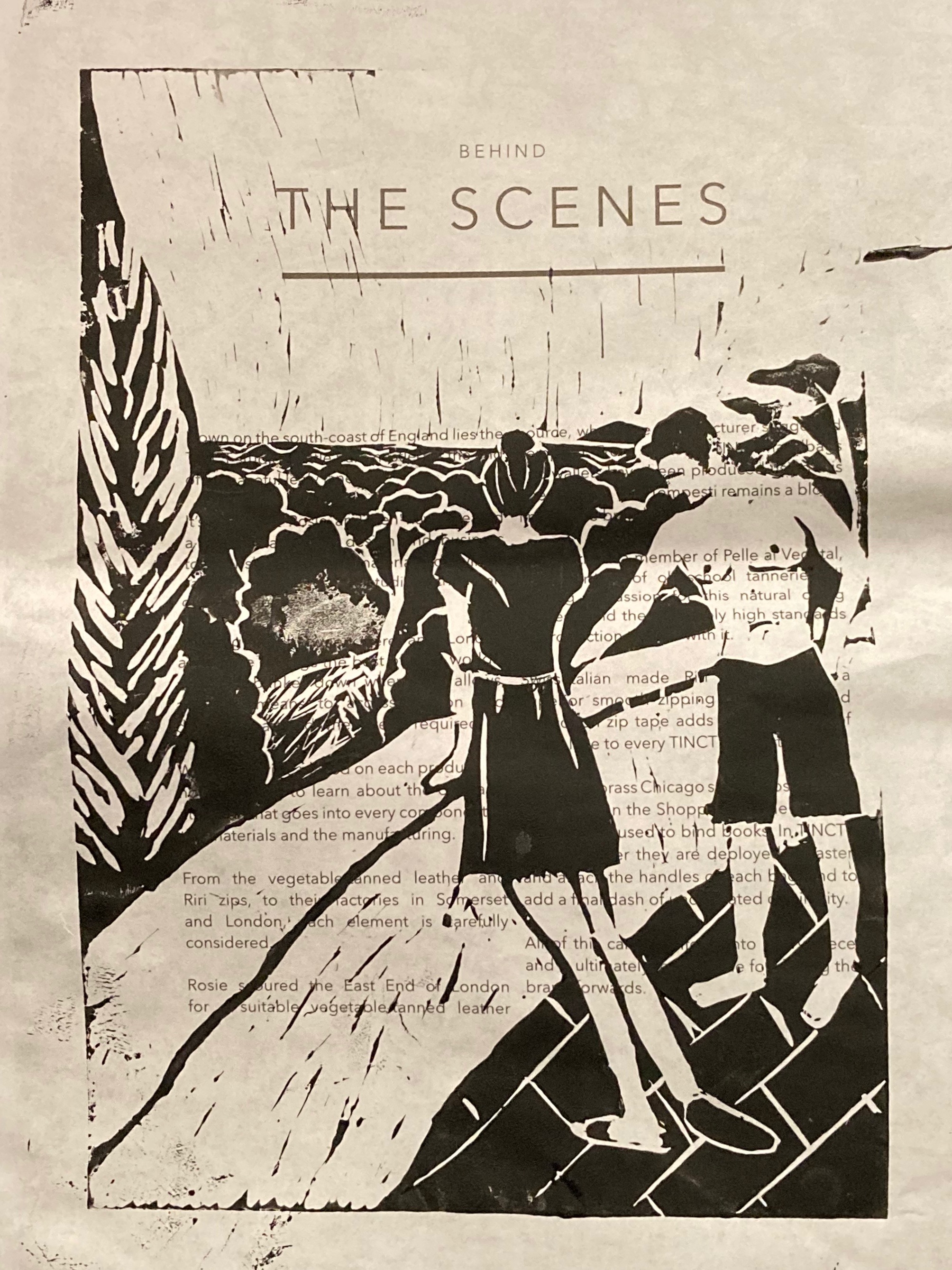 Golfo di Sogno (linoprint)